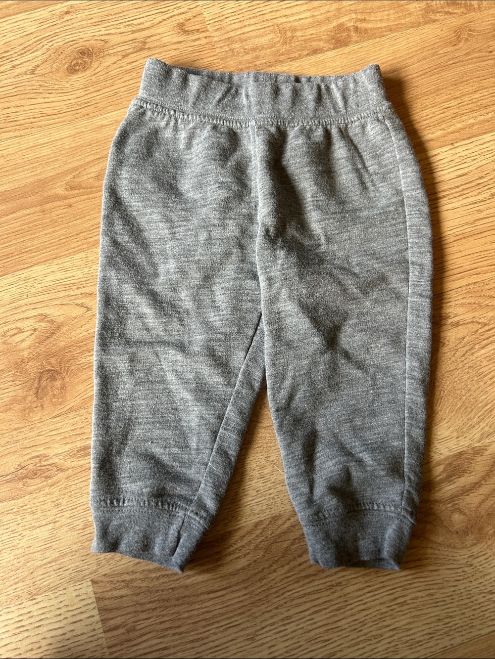 okie dokie Heather Gray Knit Joggers for Kids